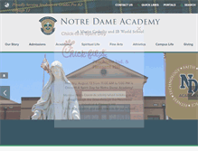 Tablet Screenshot of ndacademy.org